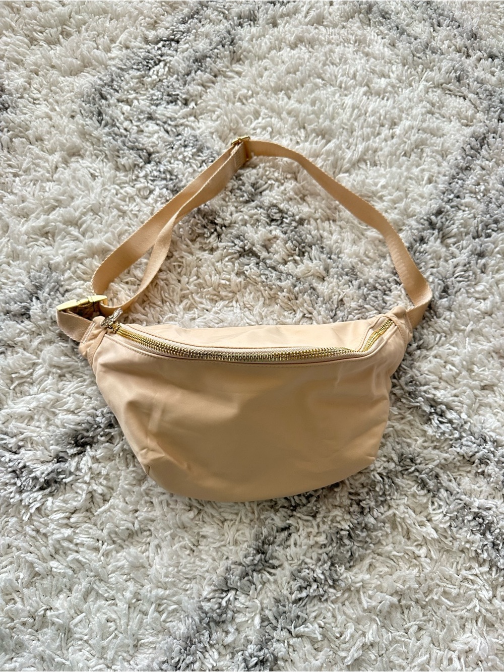 Stoney clover lane jumbo size Fanny pack bag sand color